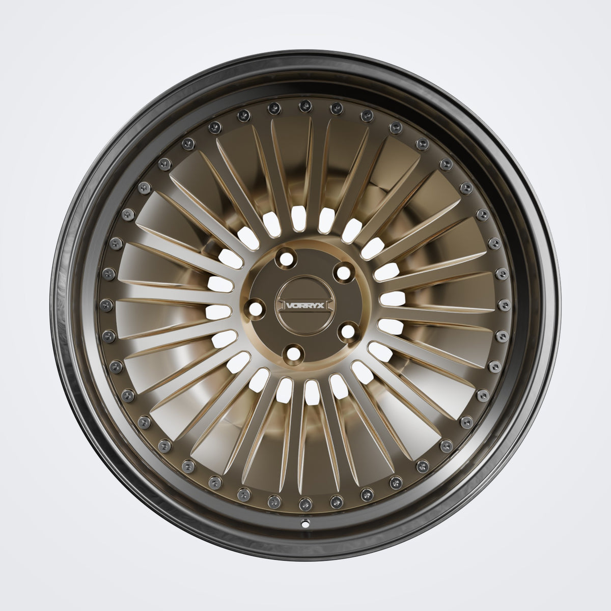 VX-13 forged wheel - Bronze, front view
