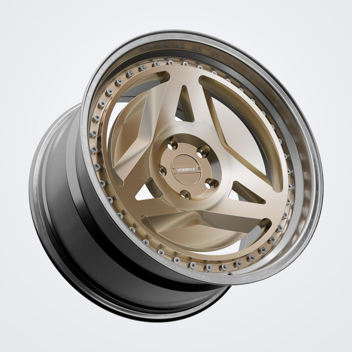 VX-14 forged wheel - Bronze, three-quarter view