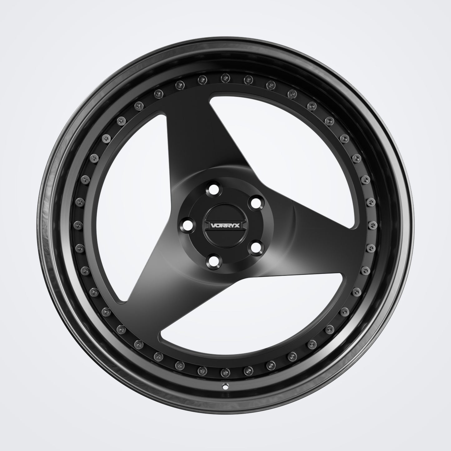 VX-15 forged wheel - Black, front view