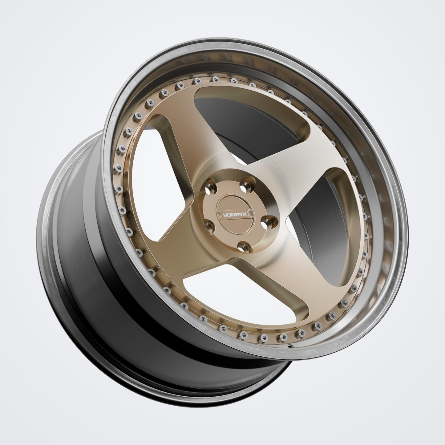 VX-16 forged wheel - Bronze, three-quarter view