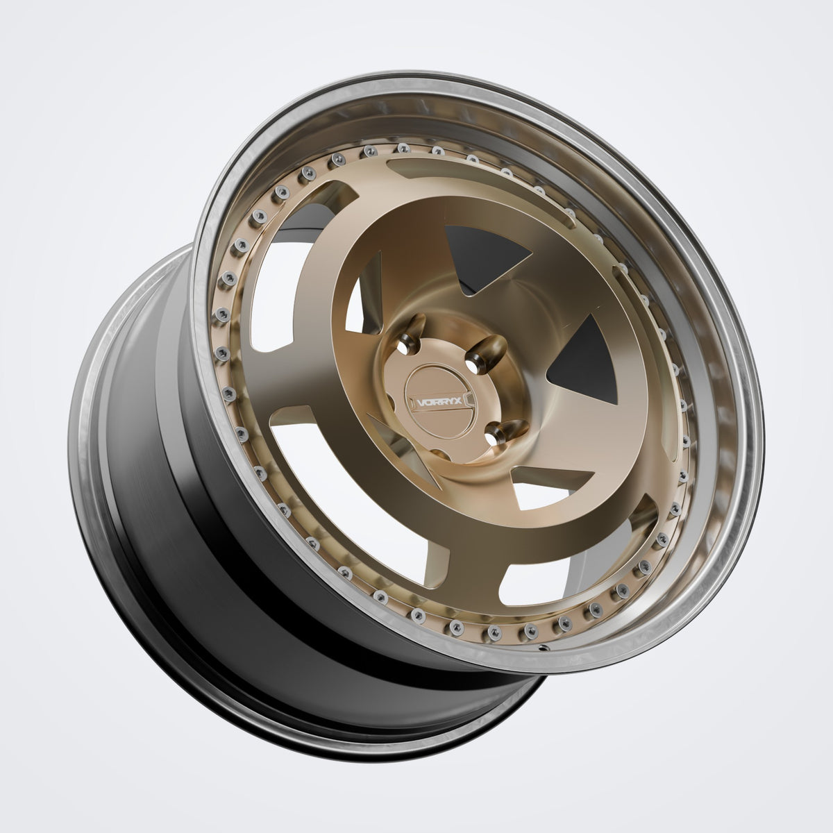 VX-17 forged wheel - Bronze, three-quarter view