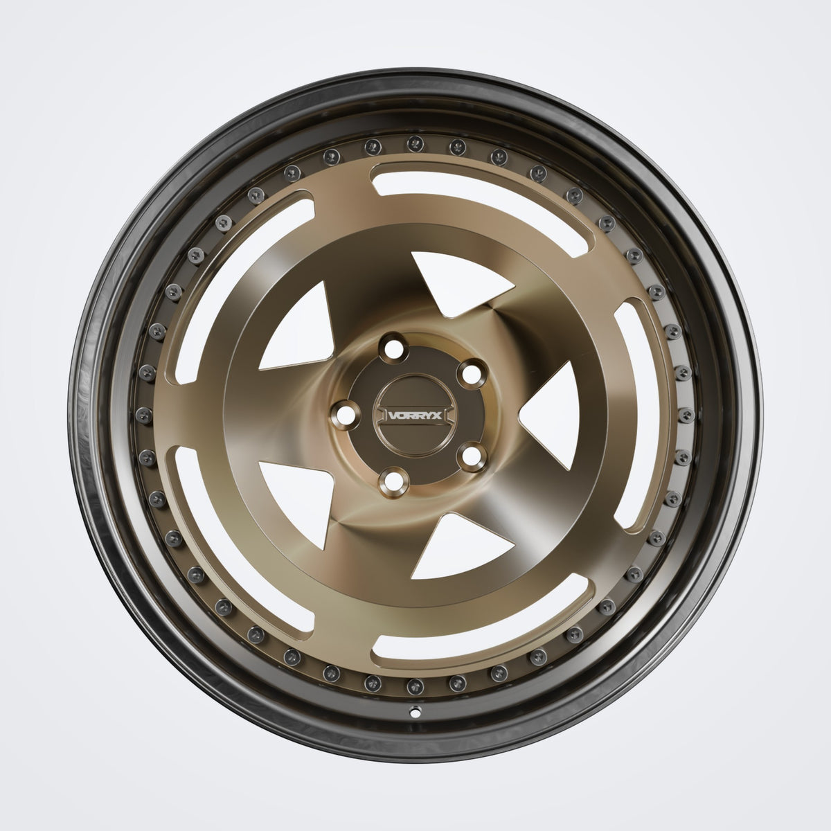 VX-17 forged wheel - Bronze, front view