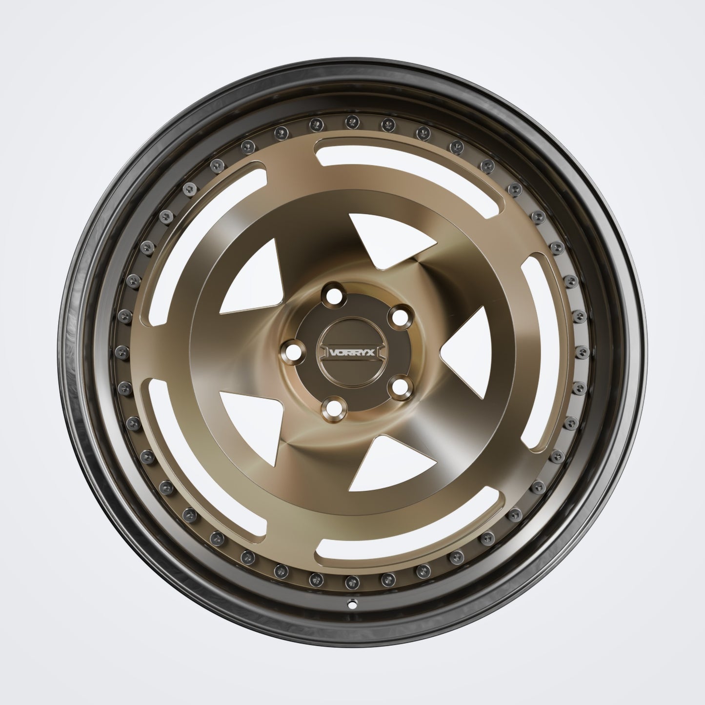 VX-17 forged wheel - Bronze, front view