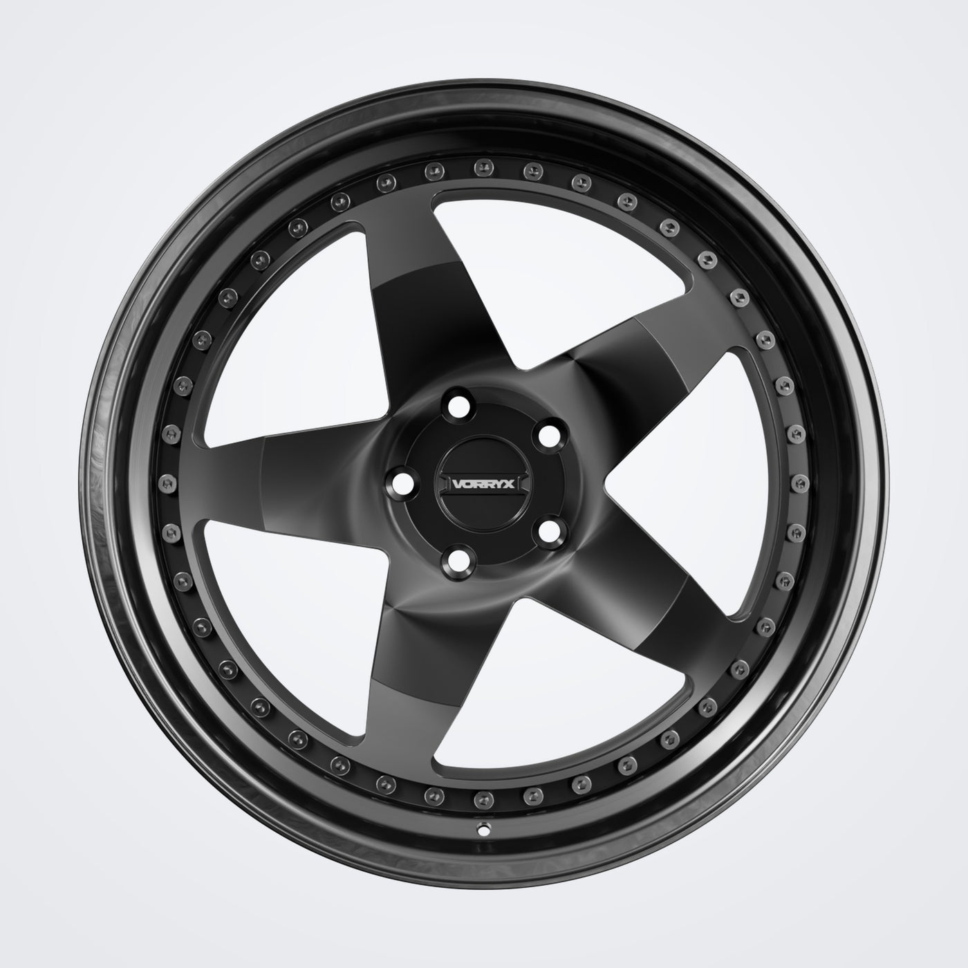 VX-18 forged wheel - Black, front view