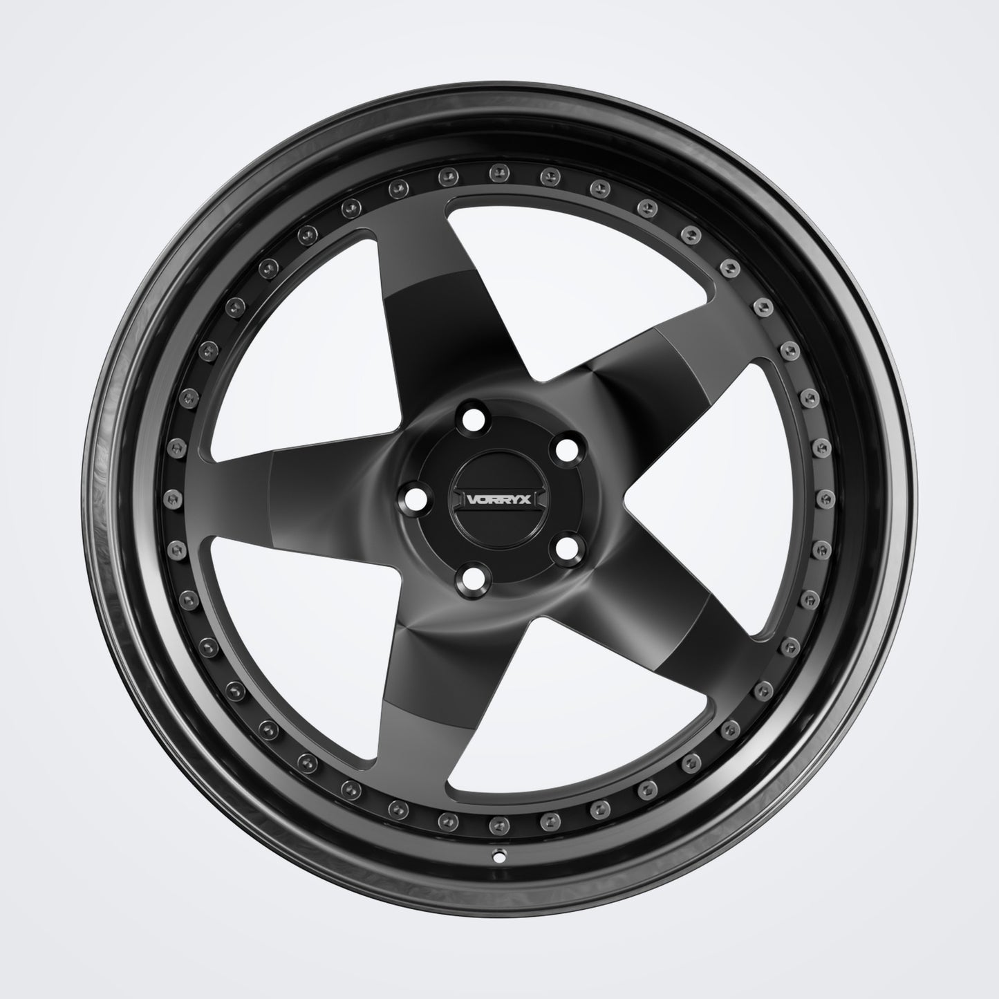VX-18 forged wheel - Black, front view