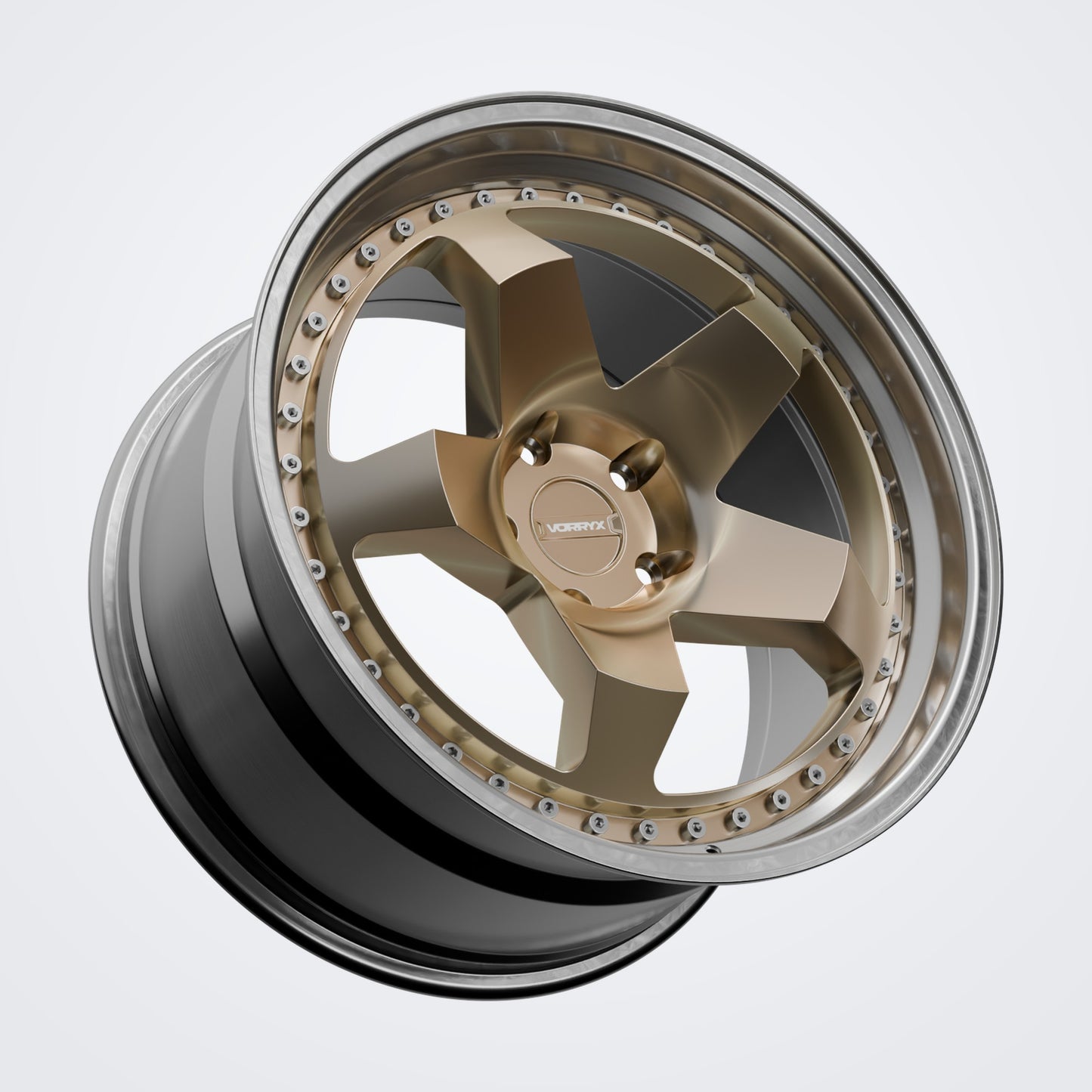 VX-18 forged wheel - Bronze, three-quarter view