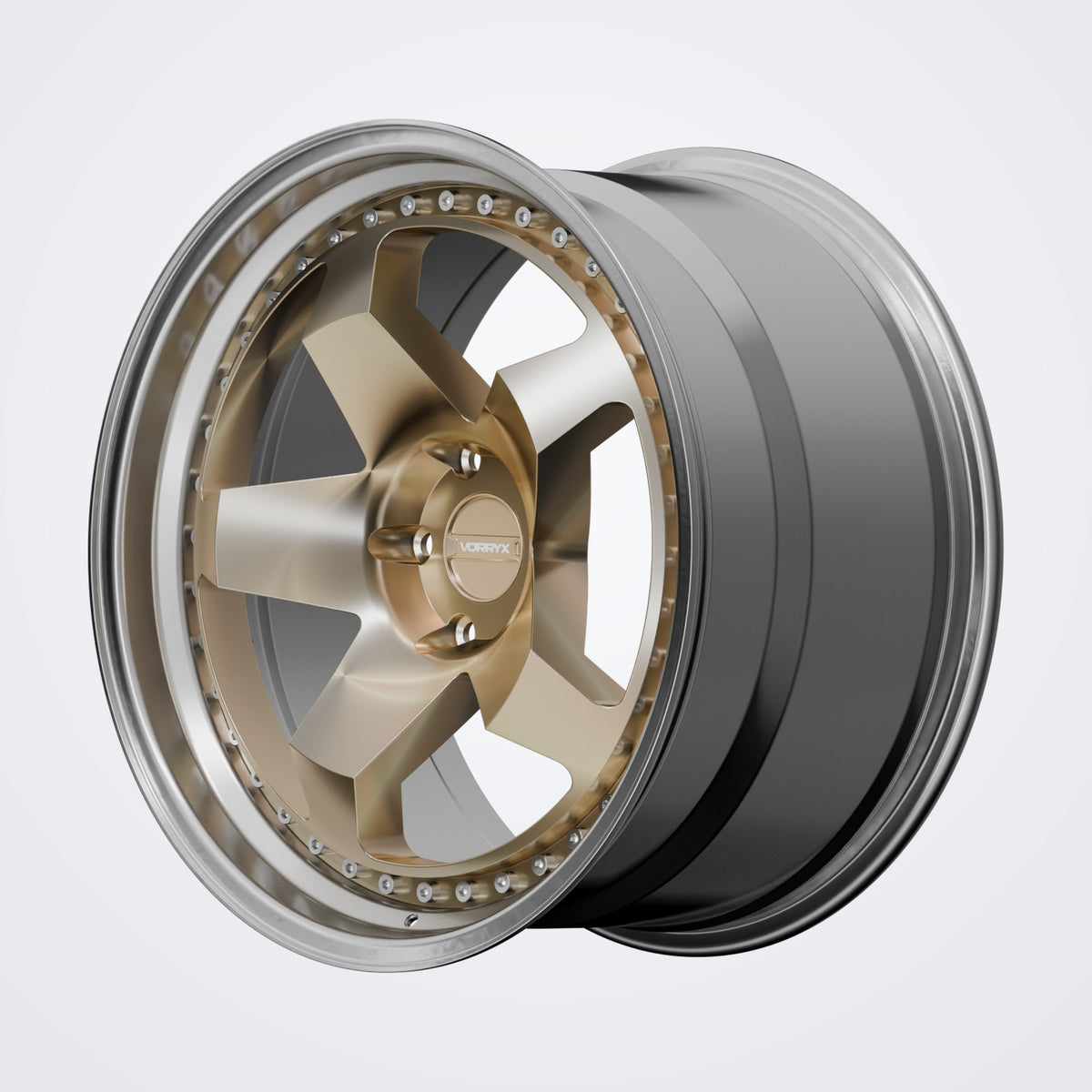 VX-18 forged wheel - Bronze, deep three-quarter view