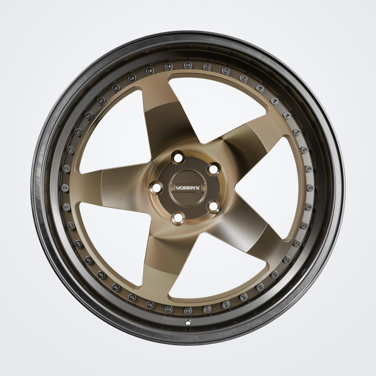 VX-18 forged wheel - Bronze, front view