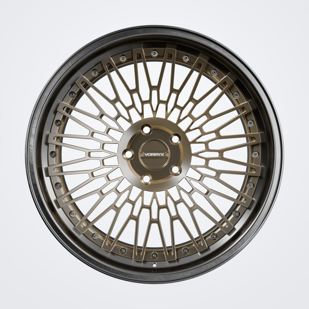 VX-19 forged wheel - Bronze, front view