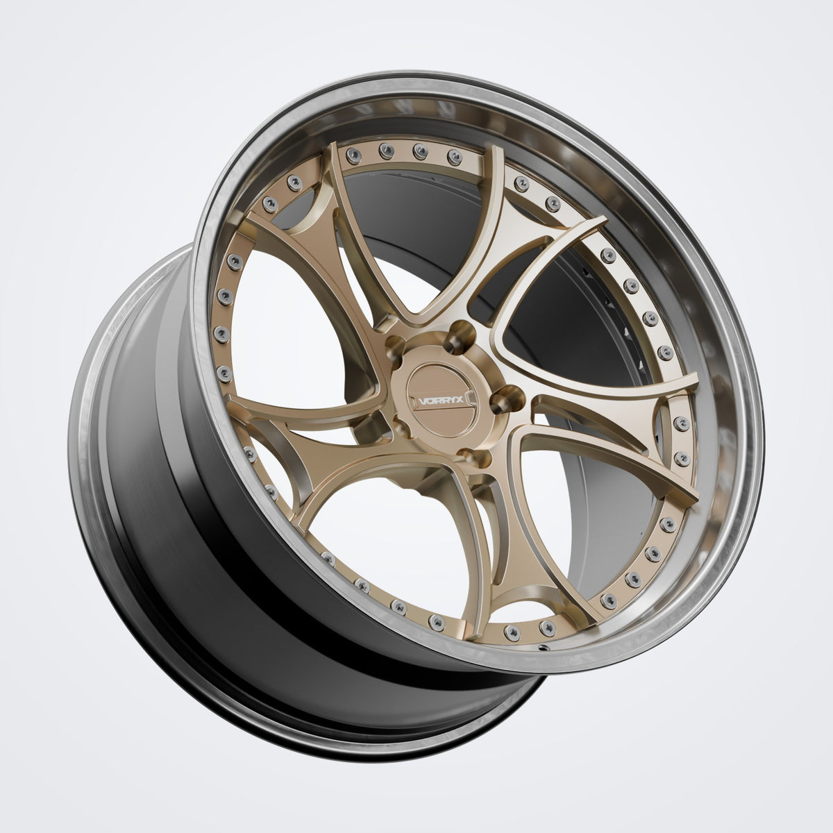 VX-20 forged wheel - Bronze, three-quarter view