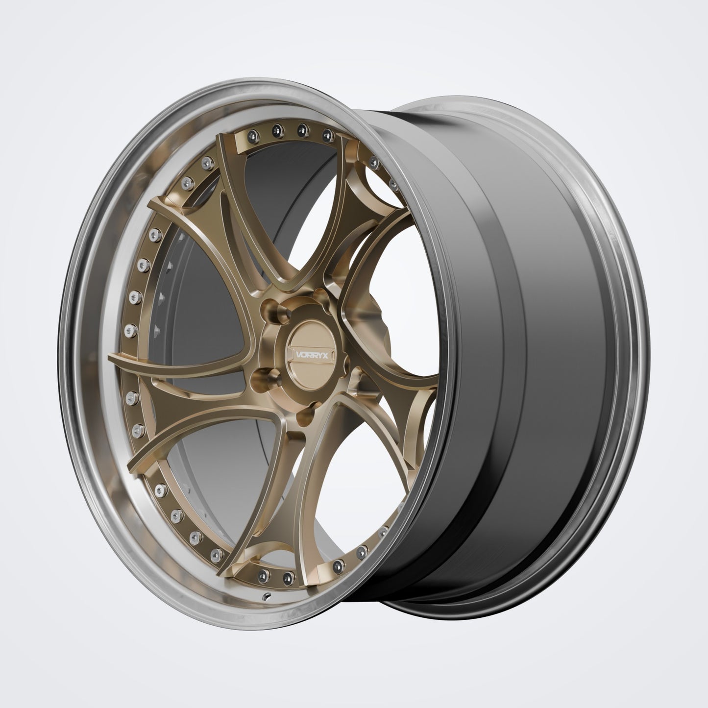VX-20 forged wheel - Bronze, deep three-quarter view