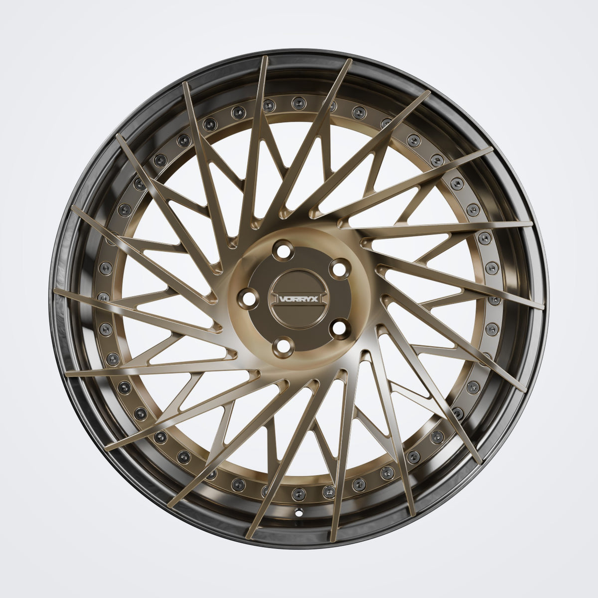 VX-21 forged wheel - Bronze, front view