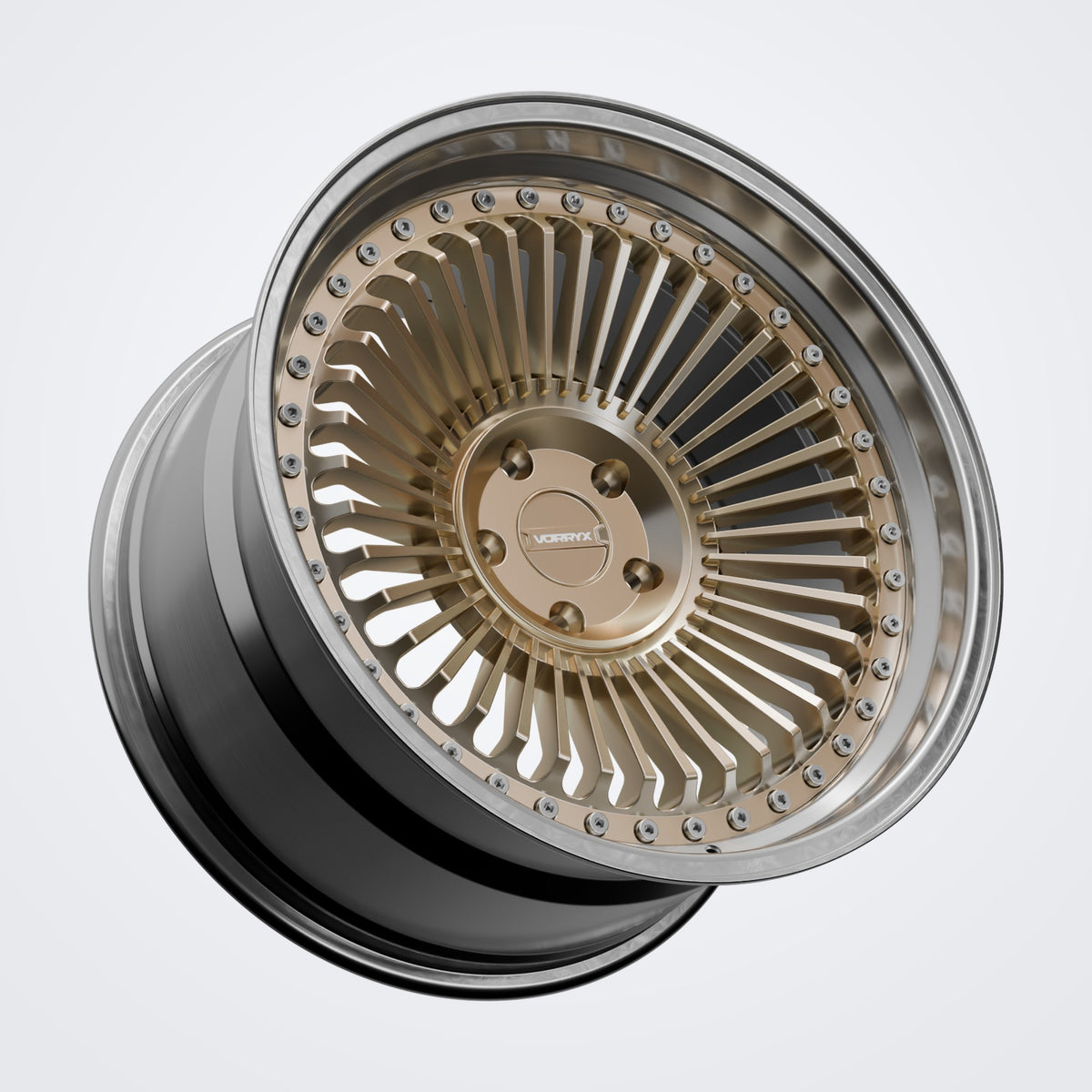 VX-22 forged wheel - Bronze, three-quarter view