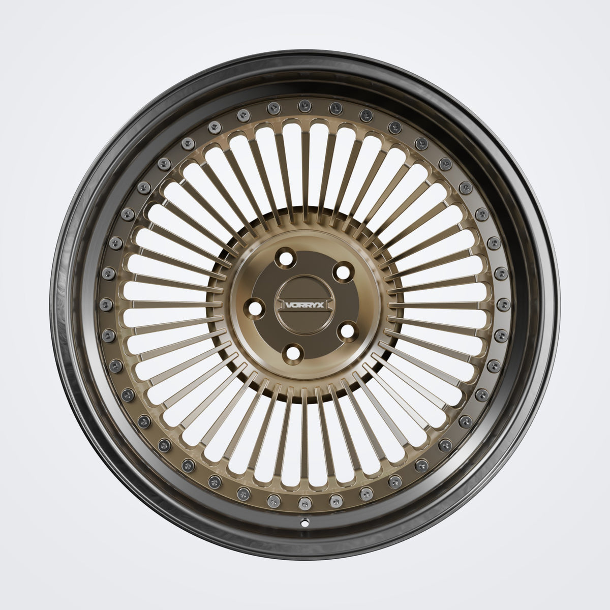 VX-22 forged wheel - Bronze, front view