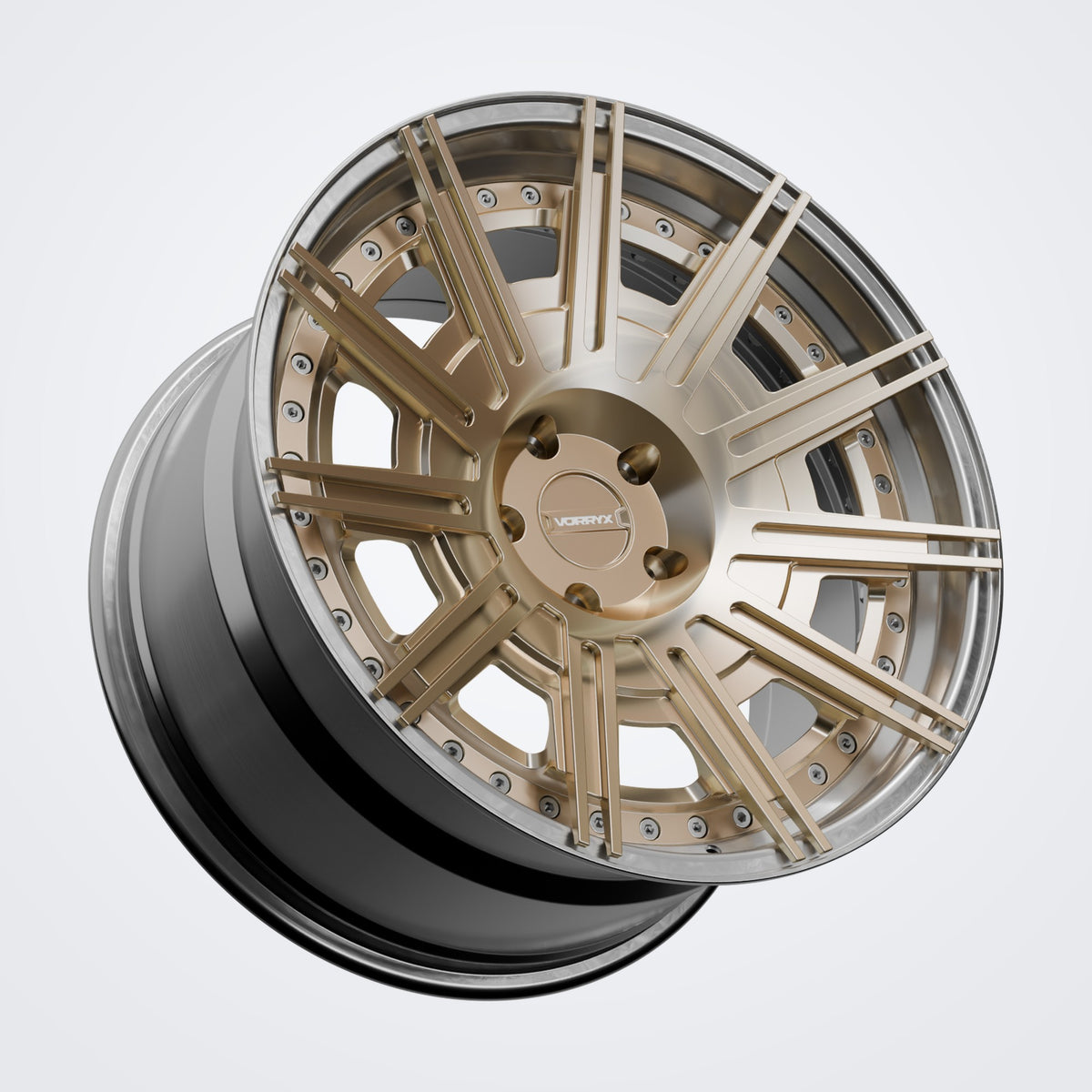 VX-24 forged wheel - Bronze, three-quarter view