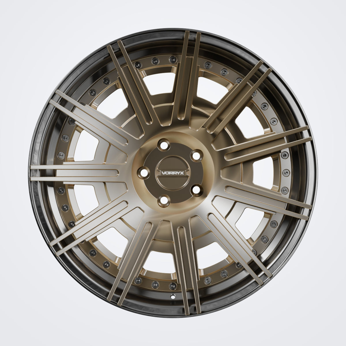 VX-24 forged wheel - Bronze, front view